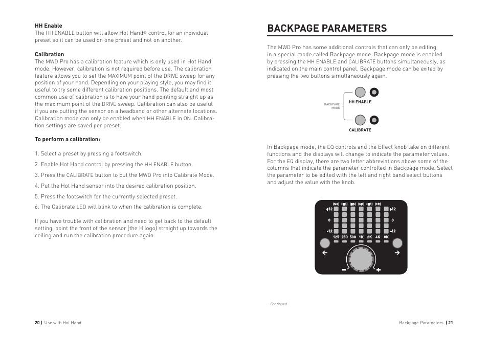 Backpage parameters | Source Audio Soundblox Pro Multiwave Distortion Pro User Manual | Page 11 / 13