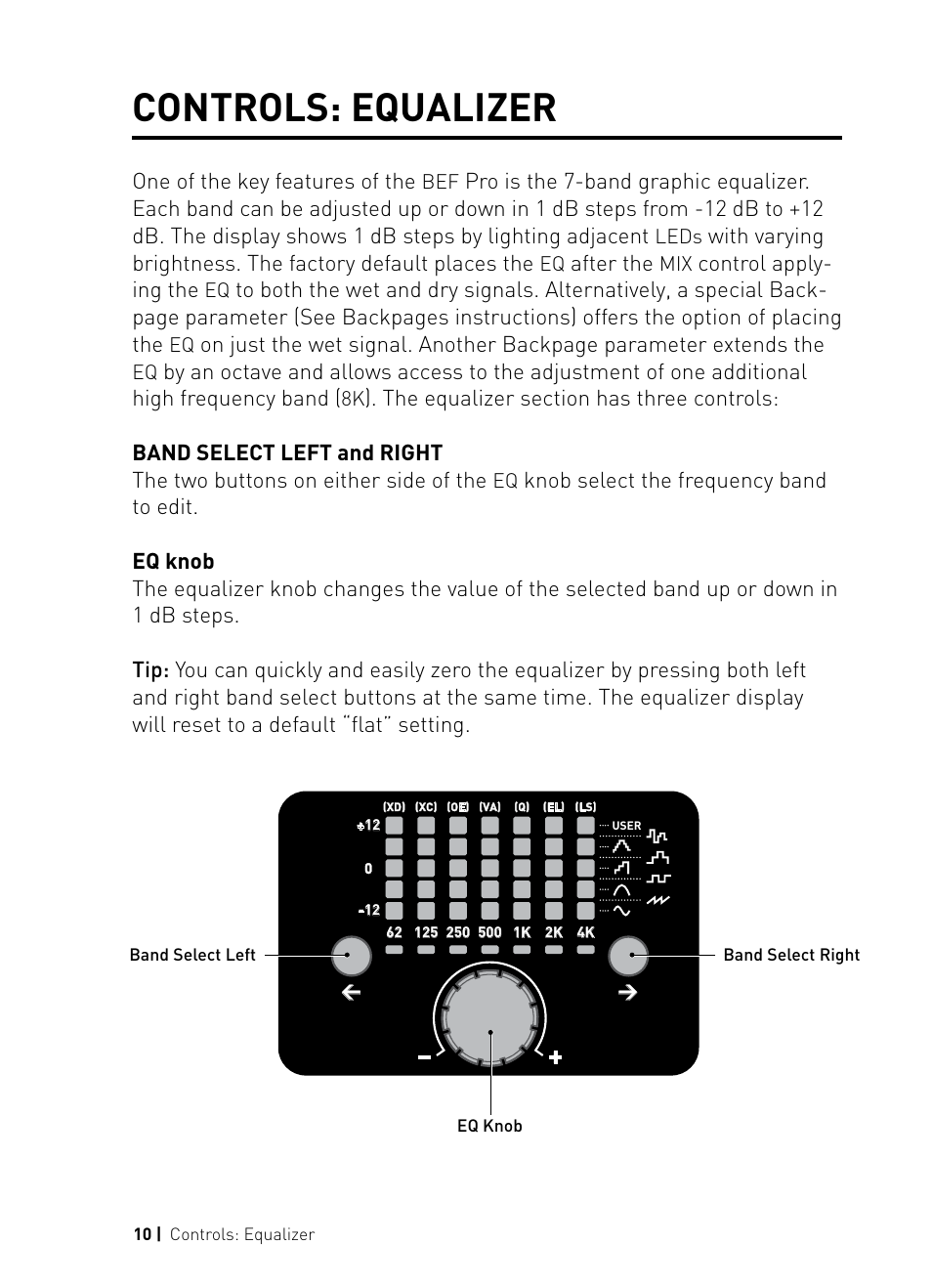 Controls: equalizer | Source Audio Soundblox Pro Bass Envelope Filter User Manual | Page 10 / 28