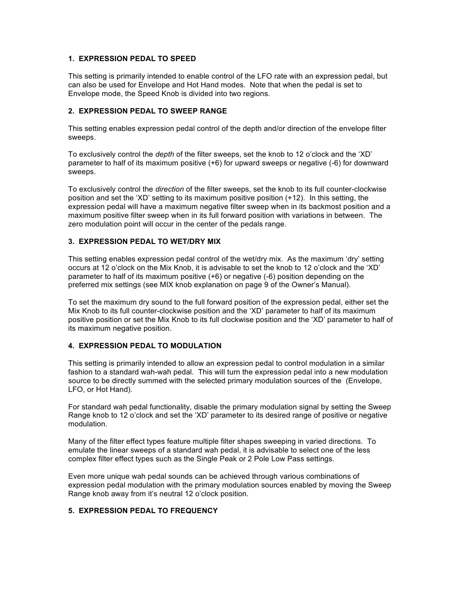 Source Audio Soundblox Pro Poly-Mod Filter Control Supplement User Manual | Page 3 / 6