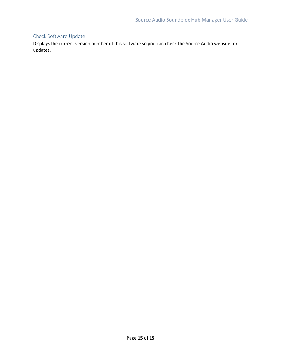 Source Audio Soundblox Hub Manager User Manual | Page 15 / 15