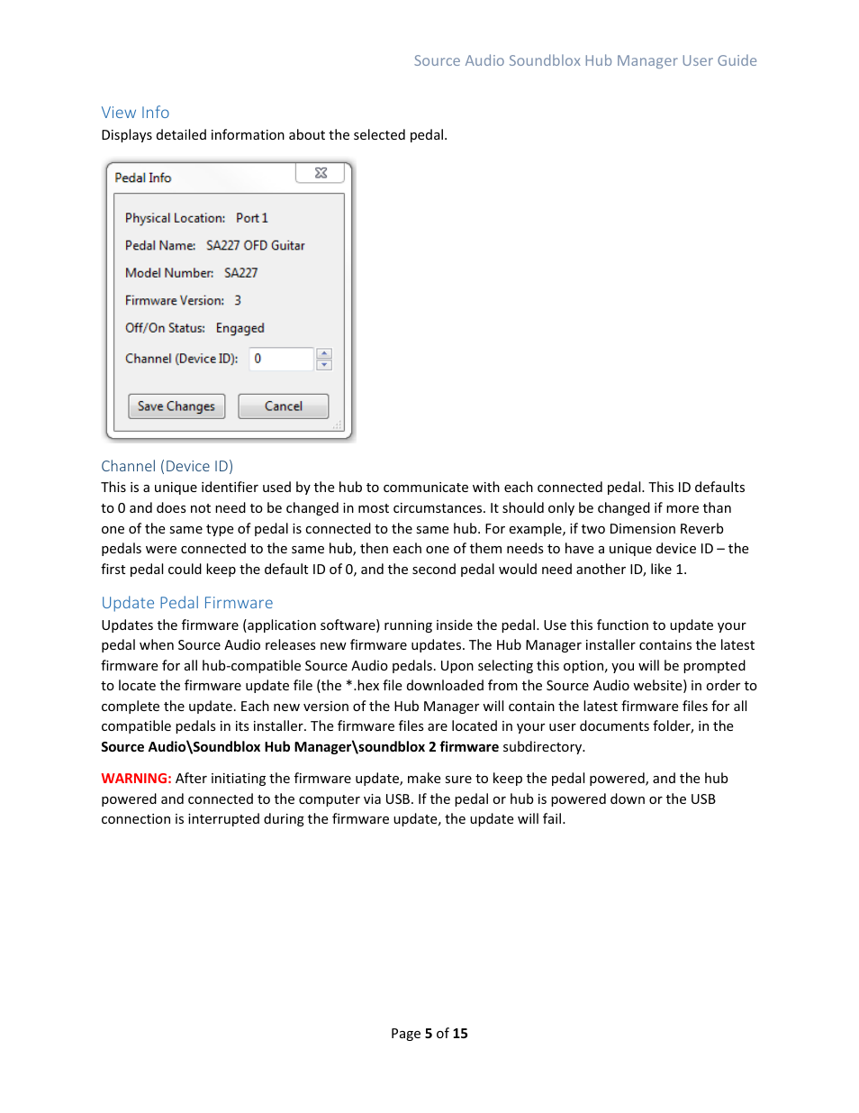 Source Audio Soundblox Hub Manager User Manual | Page 5 / 15