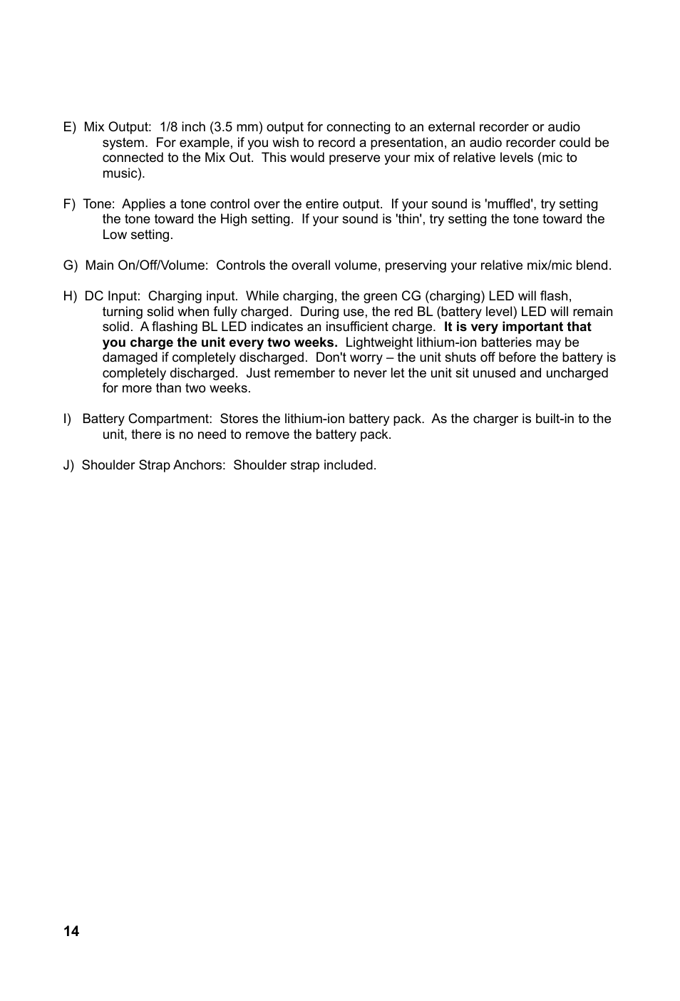 Special Projects Audio GXE lite User Manual | Page 16 / 20