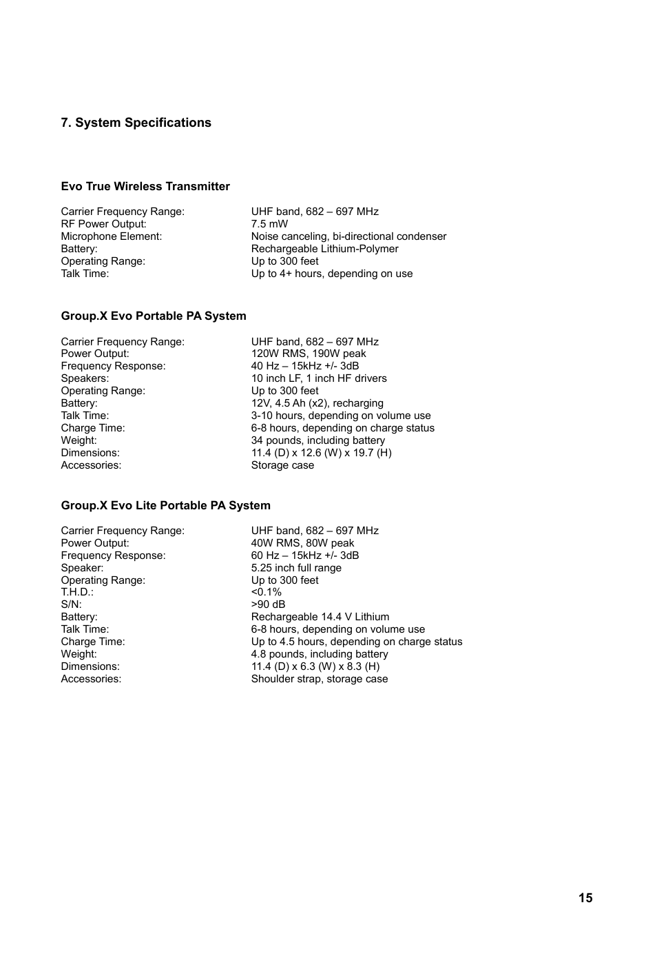 Special Projects Audio GXE lite User Manual | Page 17 / 20