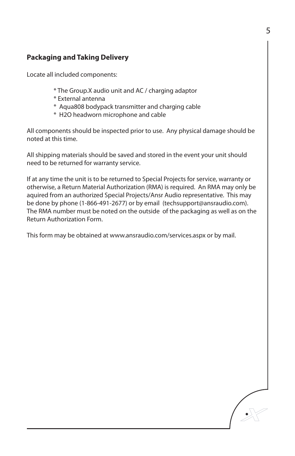 Special Projects Audio Group.X AQUA User Manual | Page 5 / 14