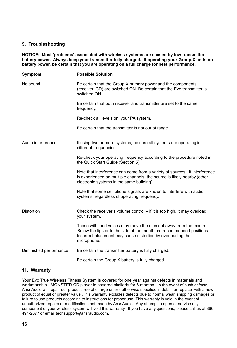 Special Projects Audio MONSTER User Manual | Page 18 / 20
