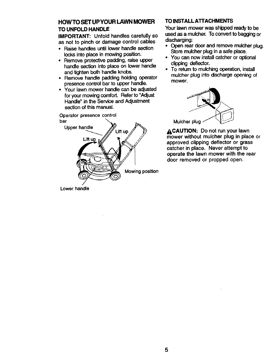 To install attachments | Craftsman 917.379480 User Manual | Page 5 / 31