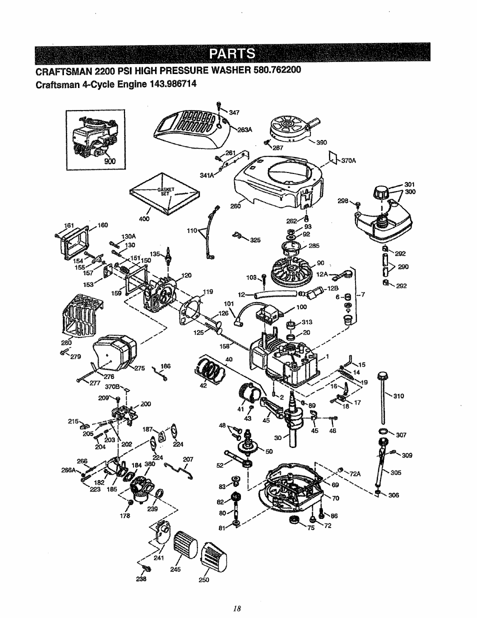 Parts | Craftsman 580.762200 User Manual | Page 18 / 28