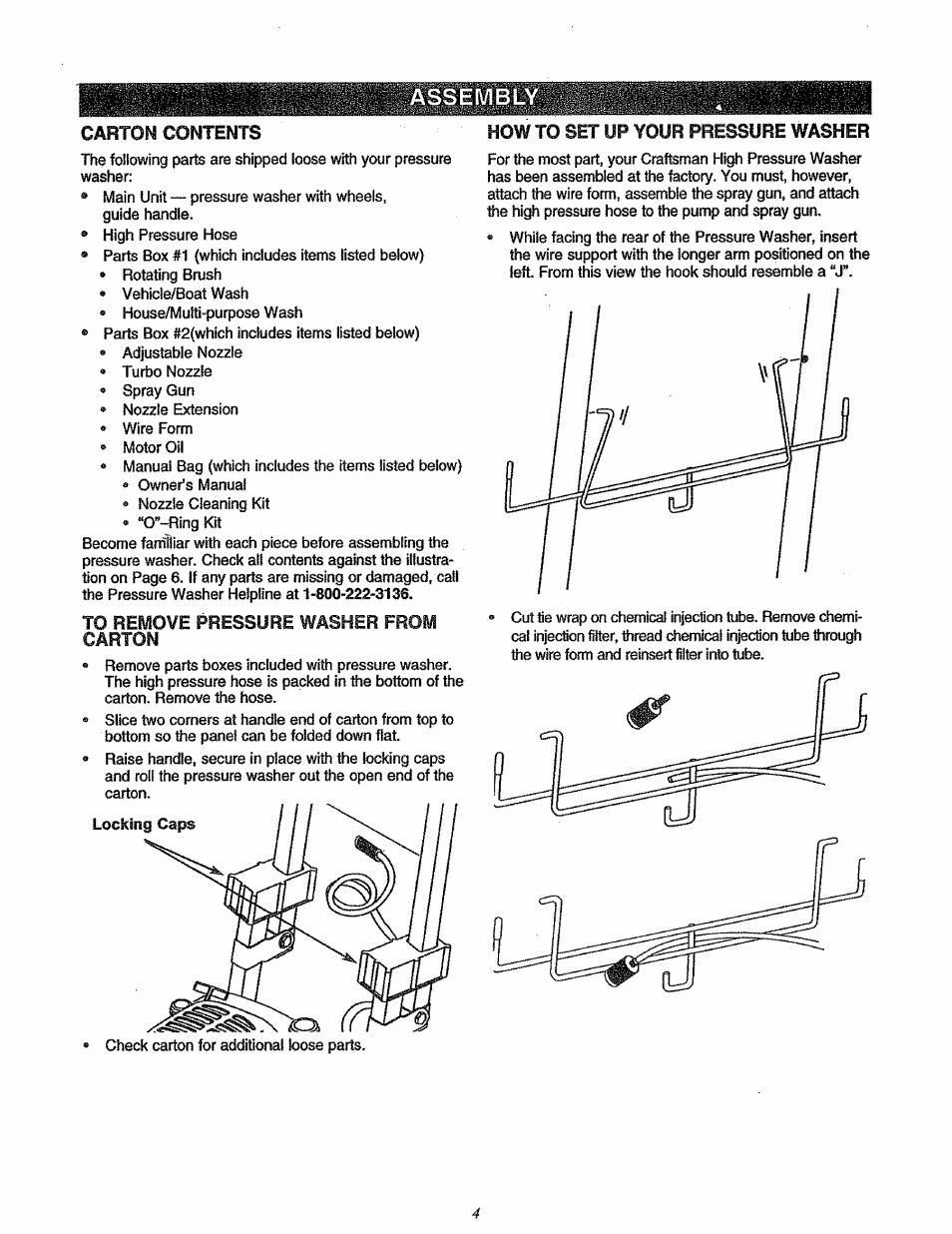 Assembly | Craftsman 580.762200 User Manual | Page 4 / 28