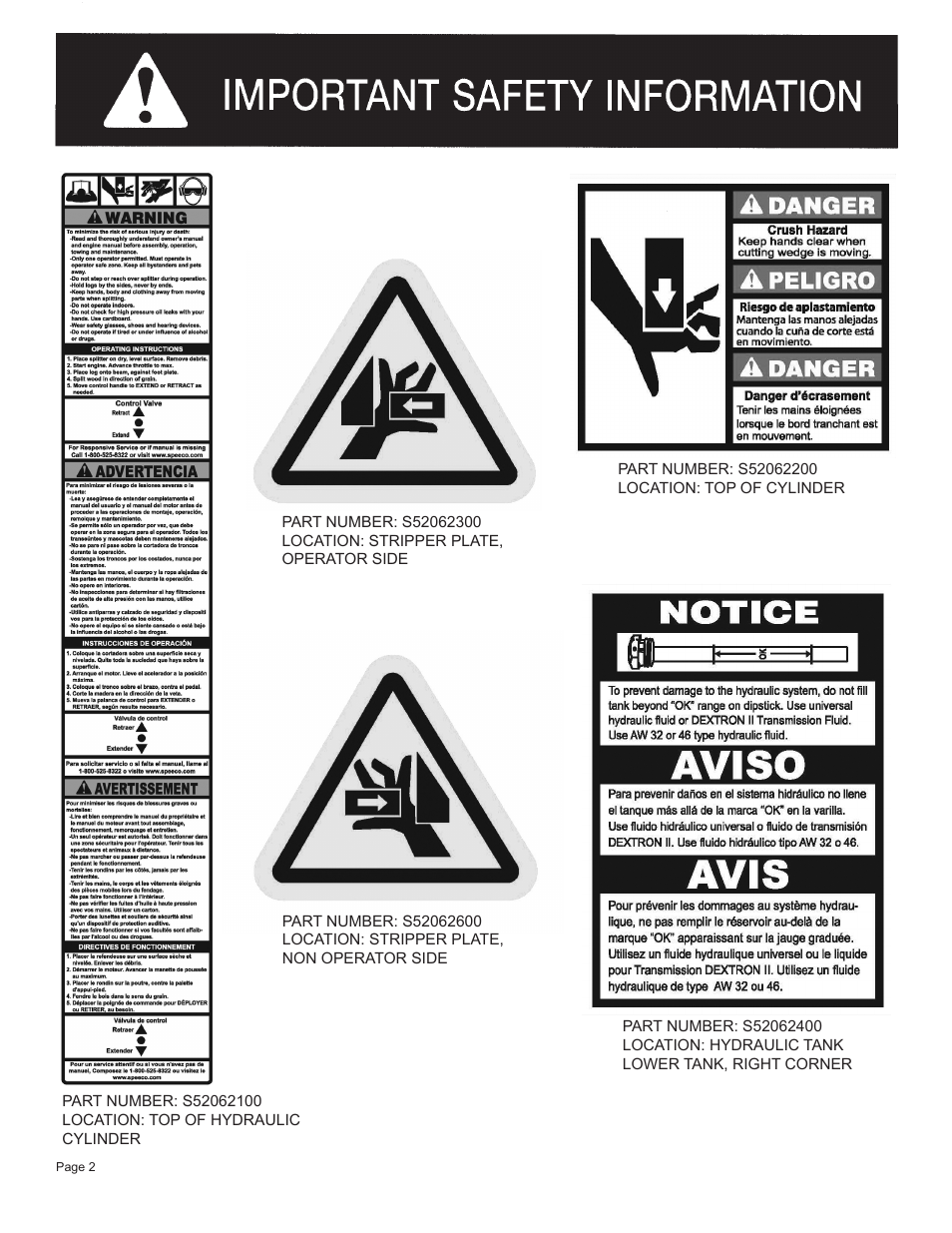 Speeco S401622BL User Manual | Page 4 / 17