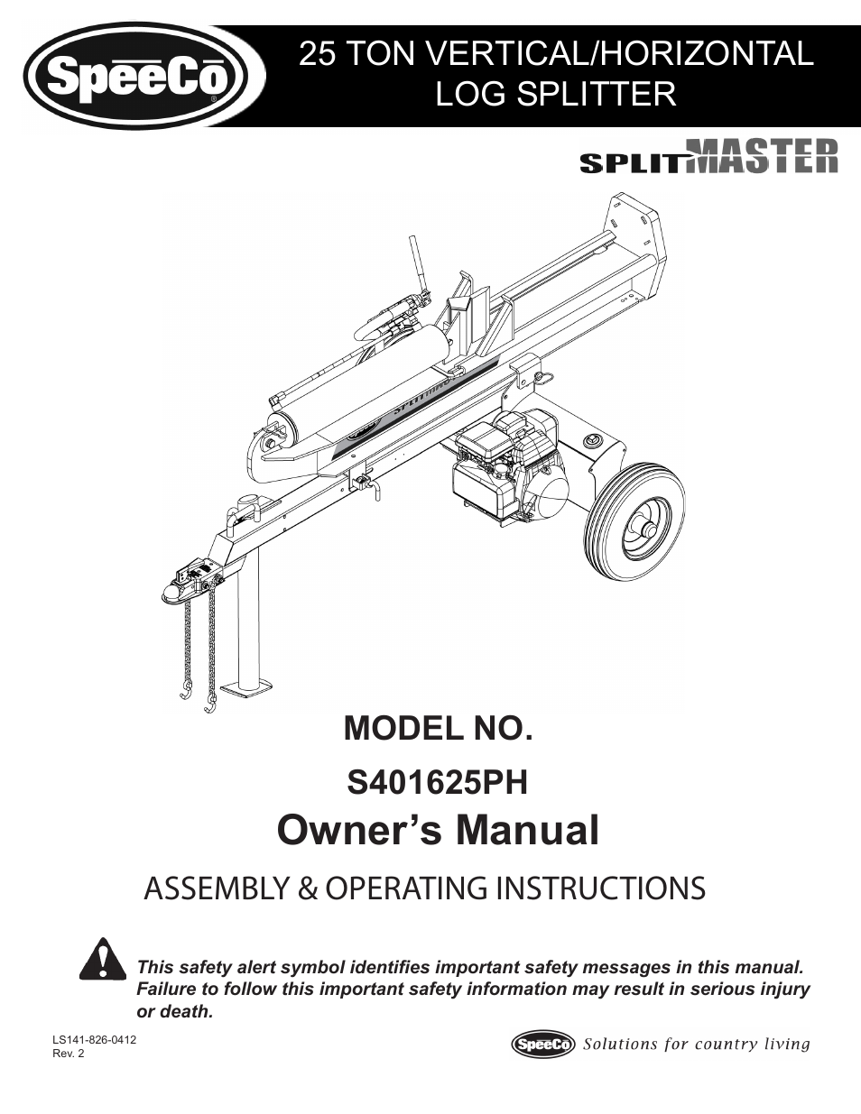 Speeco S401625PH User Manual | 17 pages