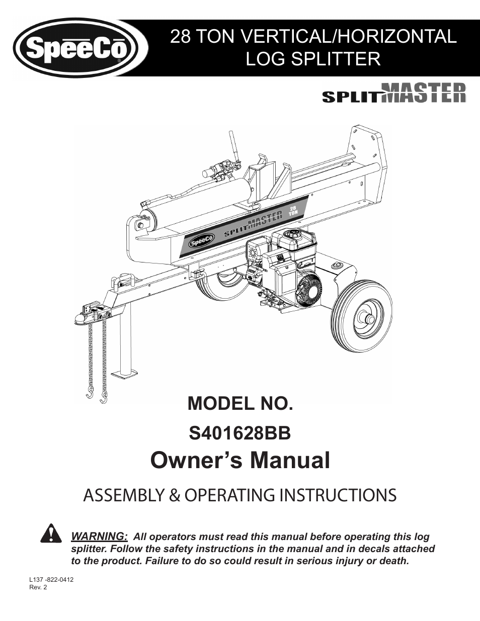 Speeco S401628BB User Manual | 17 pages