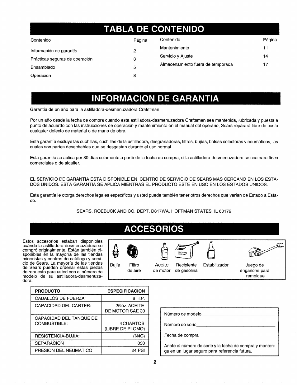 Craftsman 247.775860 User Manual | Page 29 / 46