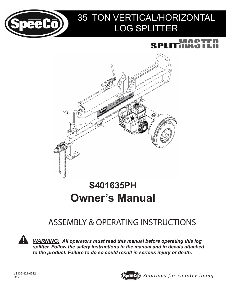 Speeco S401635PH User Manual | 18 pages