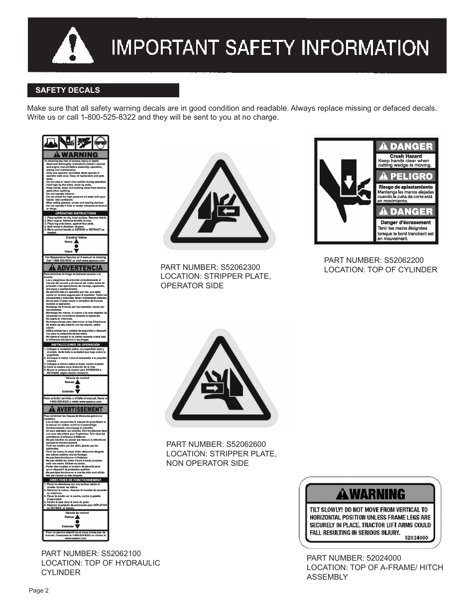 Speeco S400197N0 User Manual | Page 4 / 11