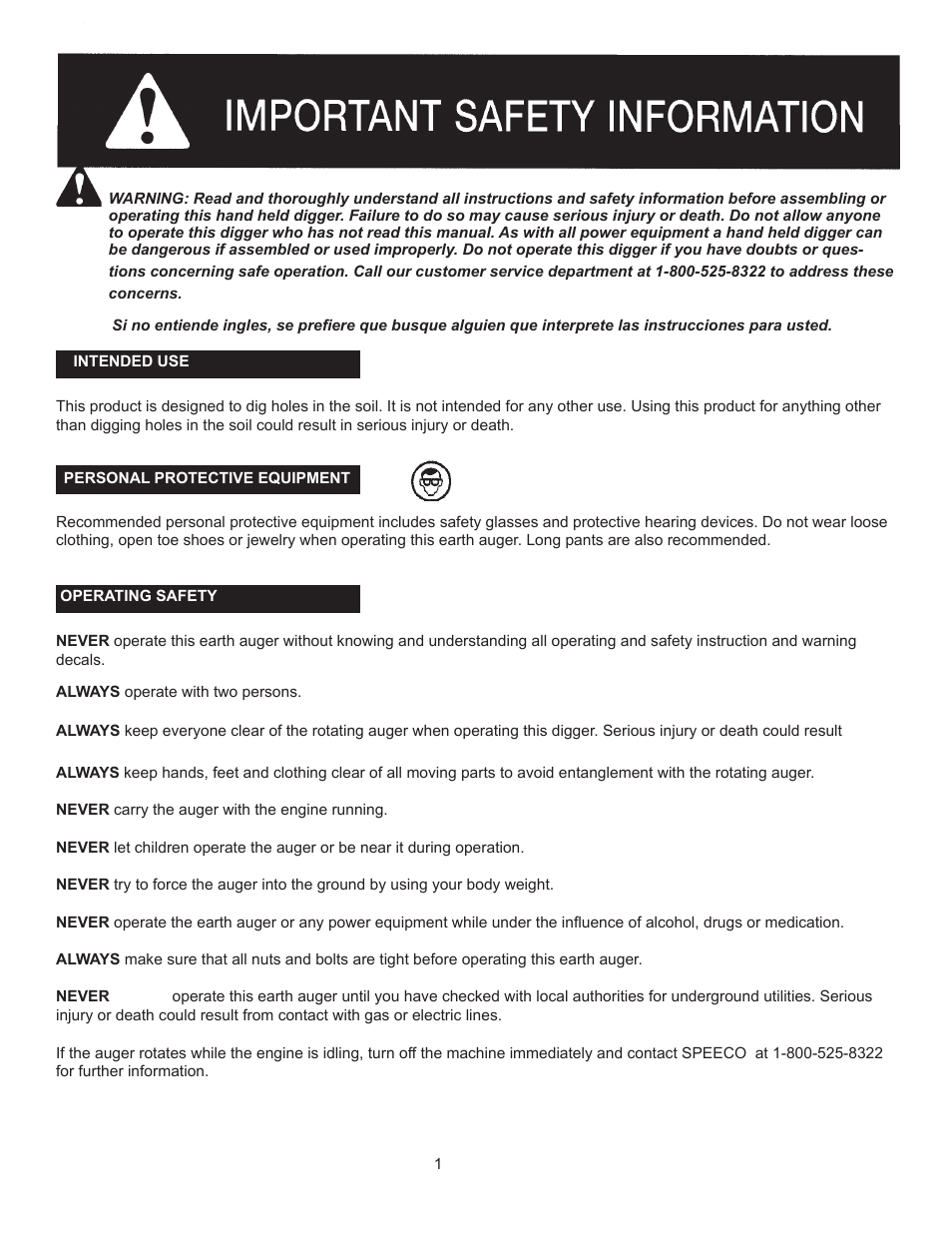 Speeco S241003C0 User Manual | Page 3 / 11