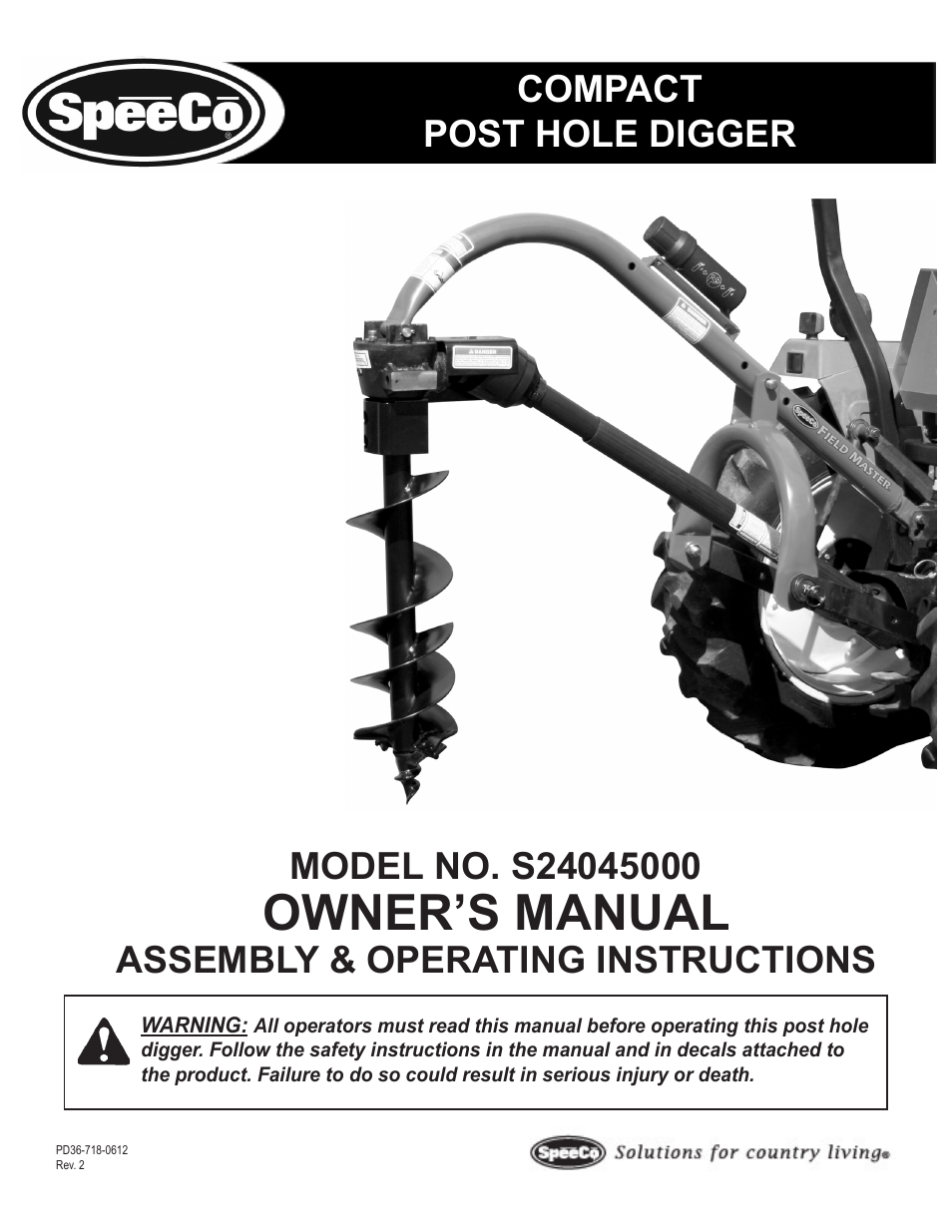 Speeco S24045000 User Manual | 14 pages