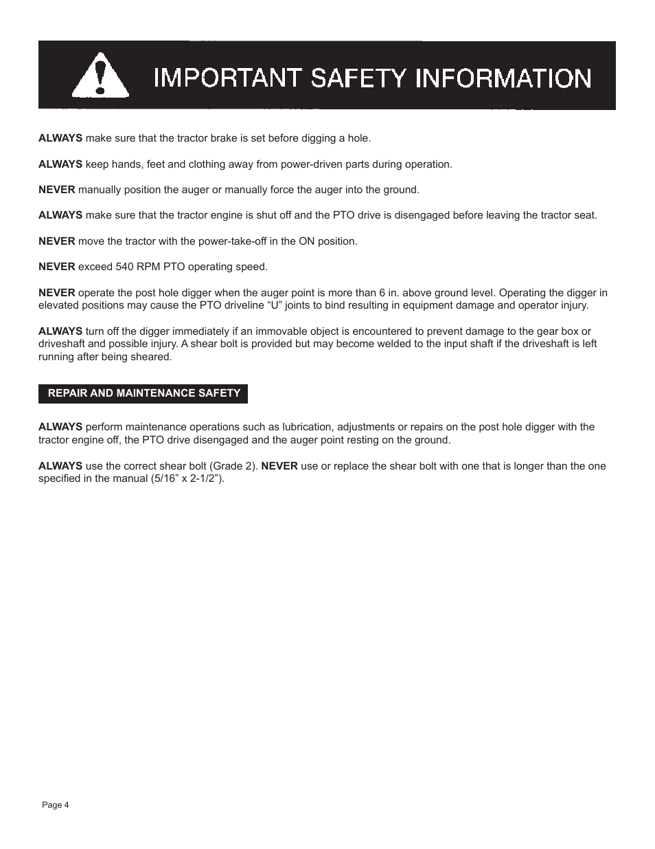Speeco S24045000 User Manual | Page 6 / 14