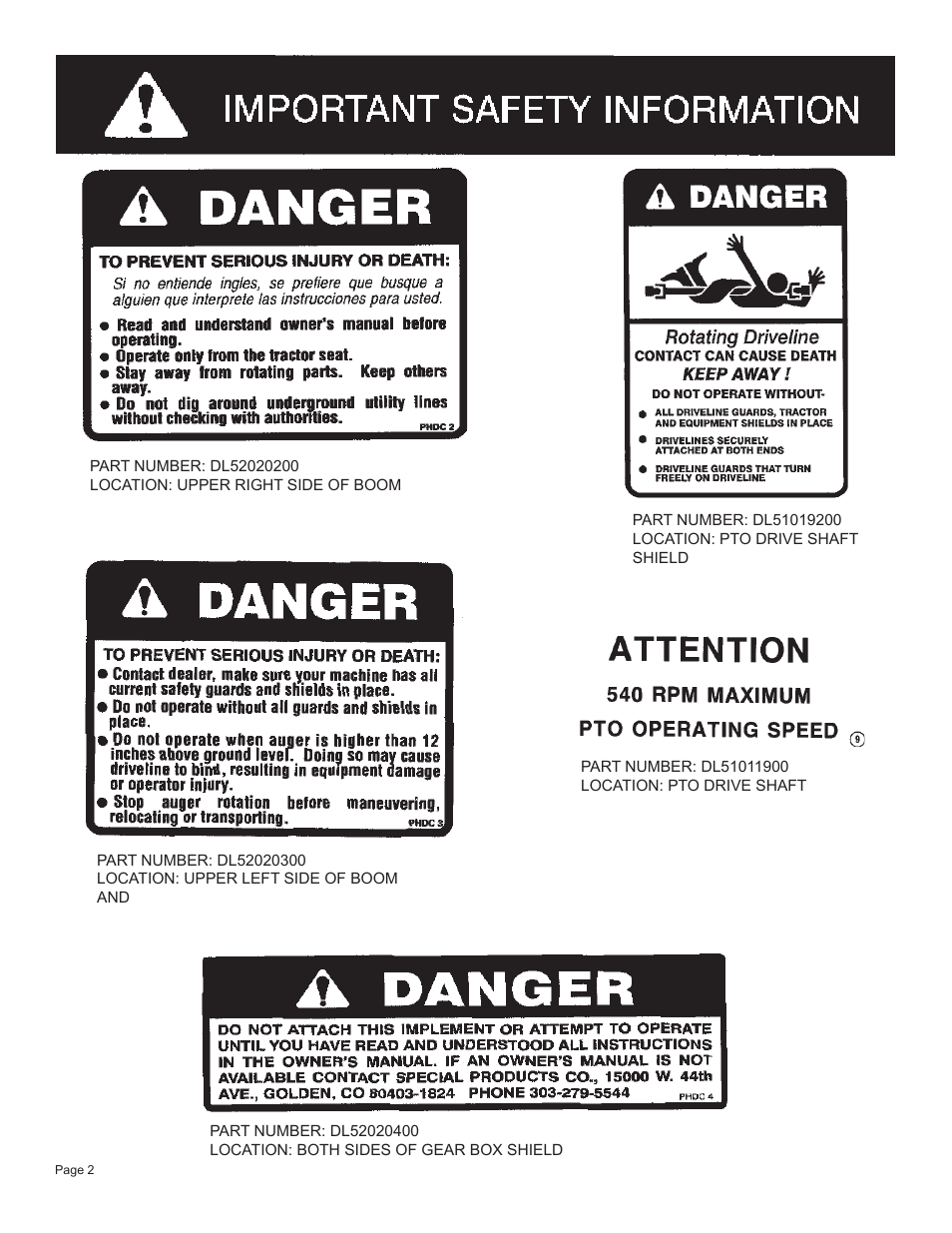 Speeco PD24460 V2012 User Manual | Page 4 / 15