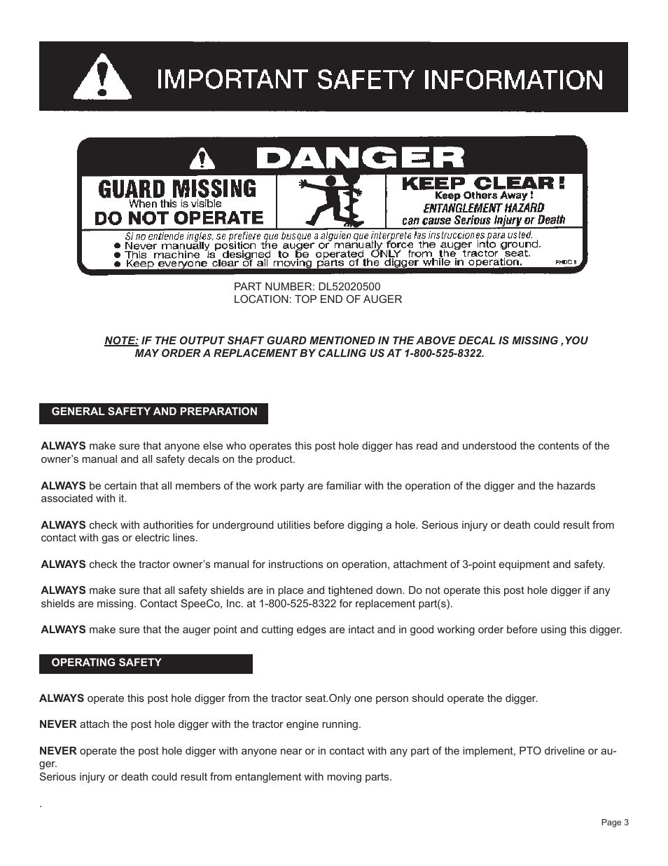 Speeco PD24460 V2012 User Manual | Page 5 / 15