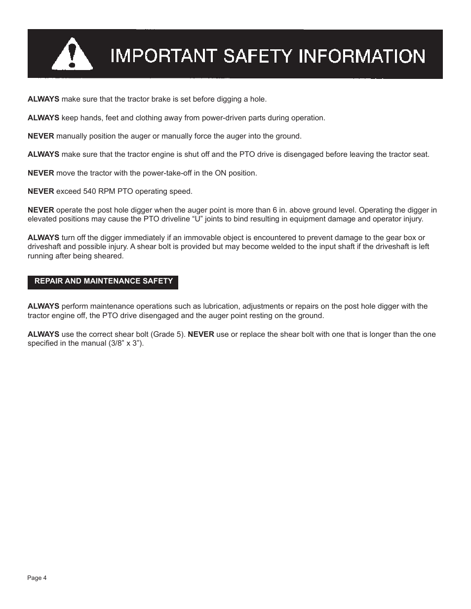 Speeco PD24460 V2012 User Manual | Page 6 / 15