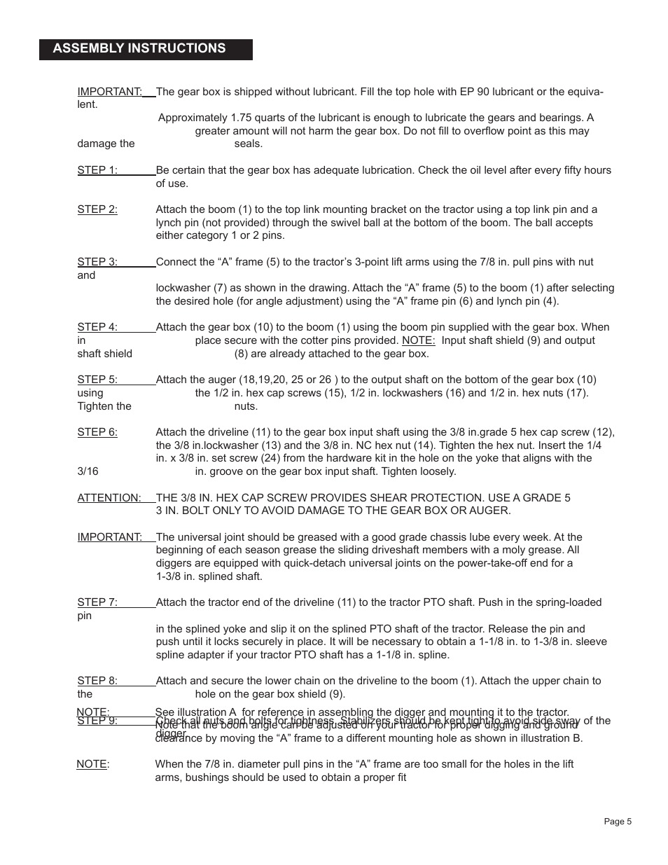 Speeco PD24460 V2012 User Manual | Page 7 / 15