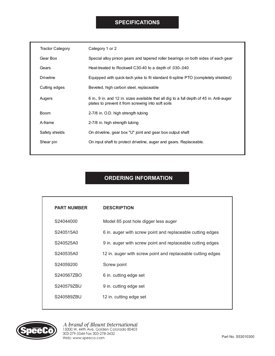 Speeco S24044000 User Manual | Page 13 / 13