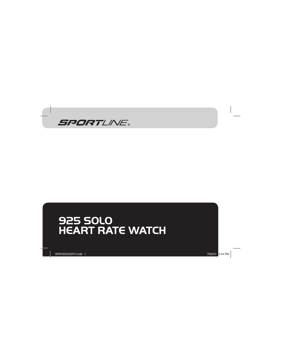 Sportline 925 Solo (Womens) User Manual | 142 pages