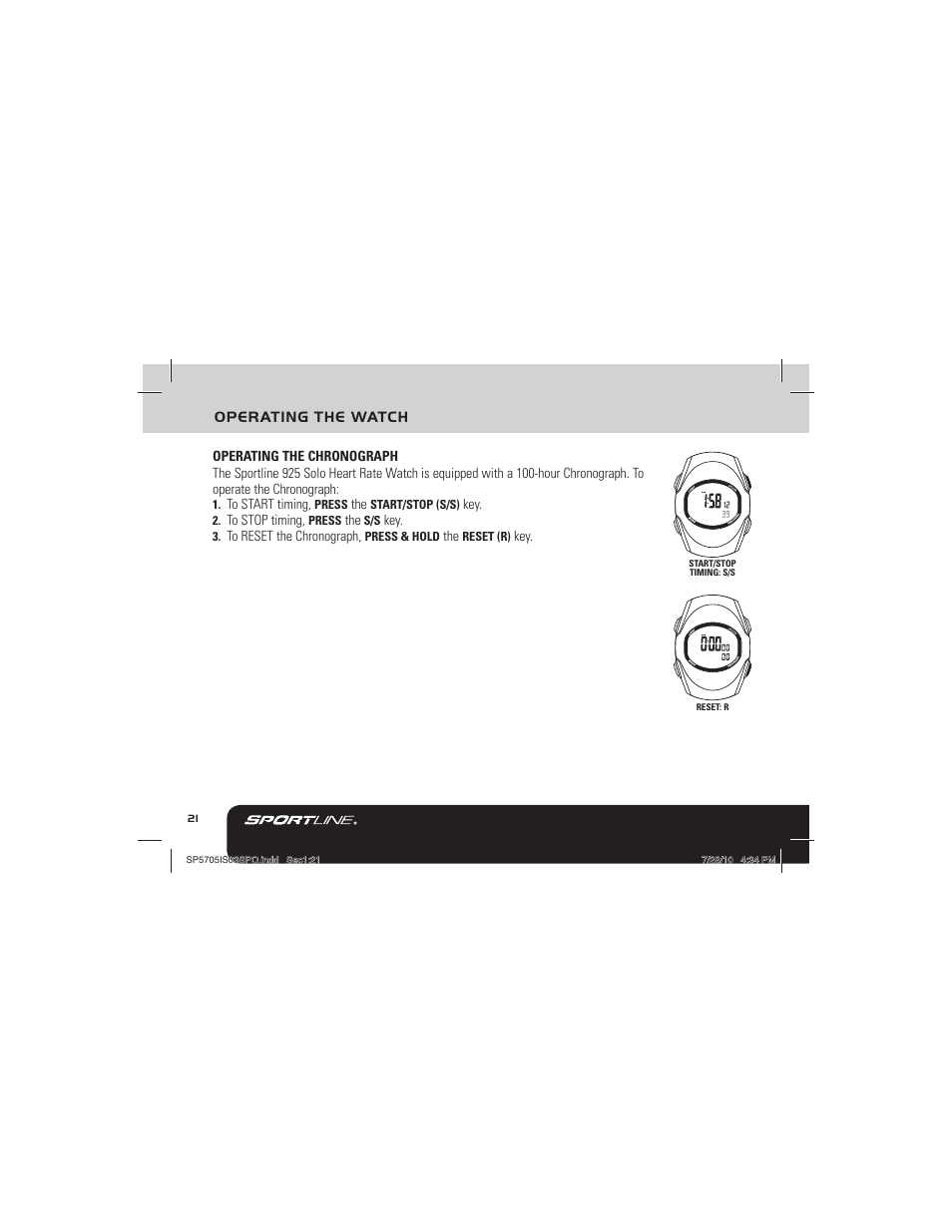 Sportline 925 Solo (Womens) User Manual | Page 24 / 142