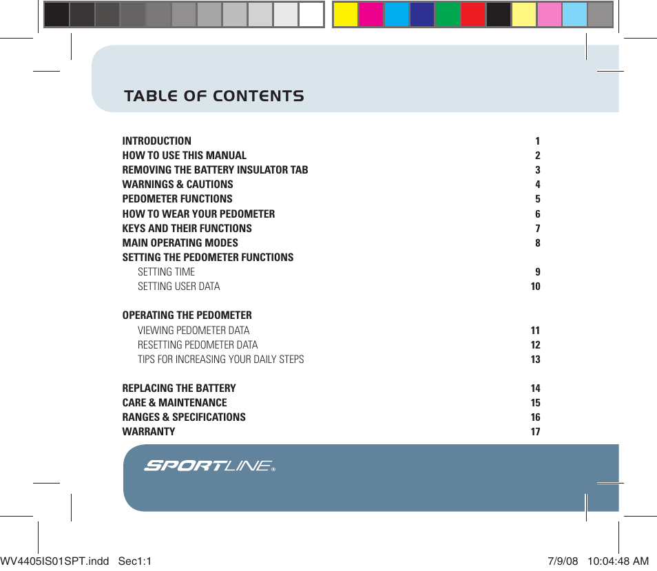 Sportline 310 Qlip User Manual | Page 2 / 20