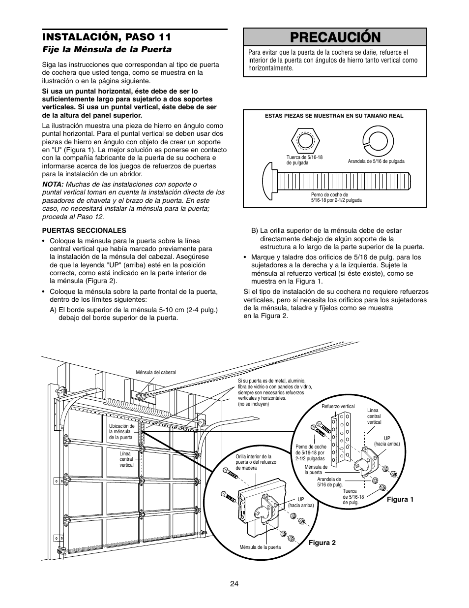 Instalación, paso 11 | Craftsman 139.5399 User Manual | Page 62 / 76