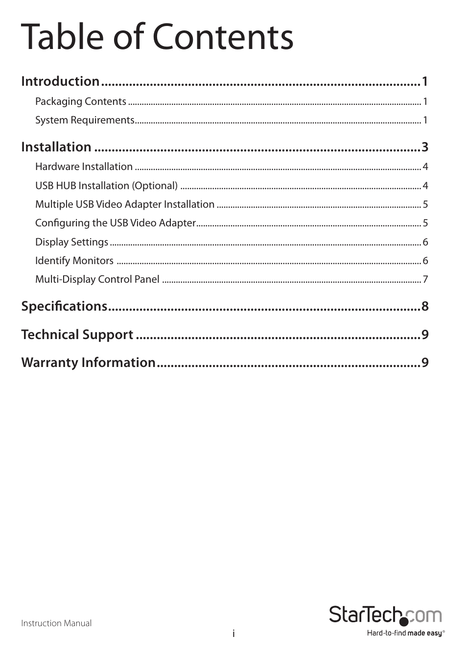 StarTech.com USB32VGAEH User Manual | Page 3 / 13