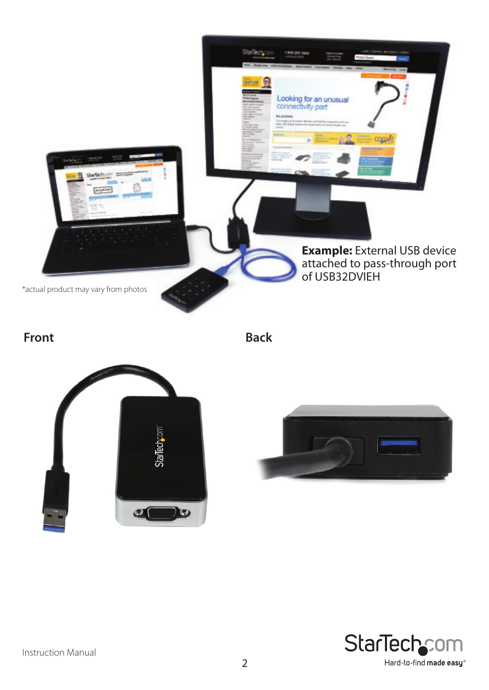 StarTech.com USB32VGAEH User Manual | Page 5 / 13