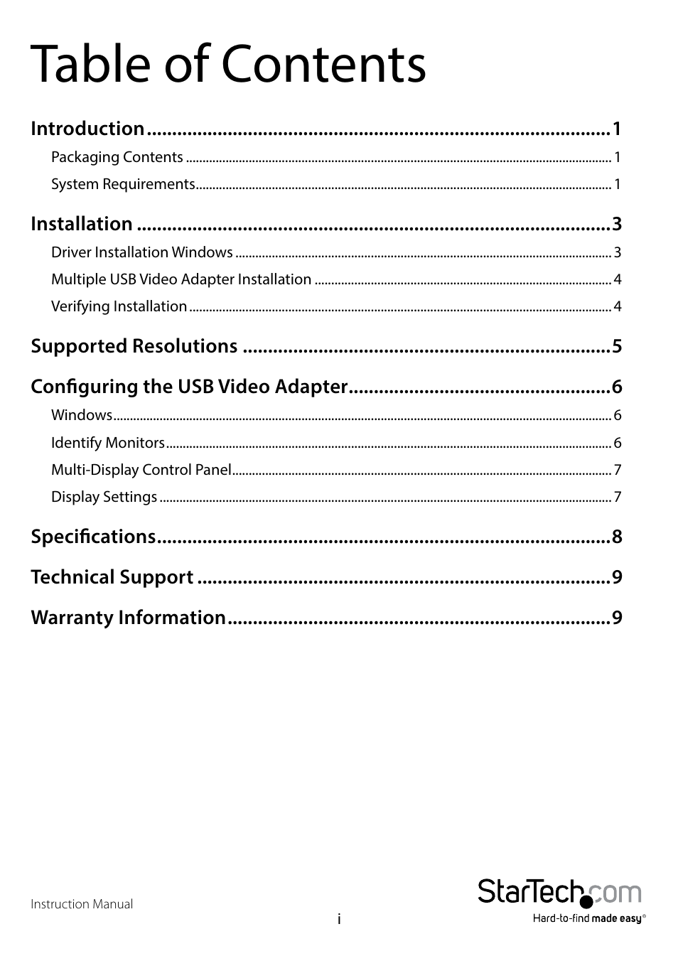 StarTech.com USB32VGAES User Manual | Page 3 / 13