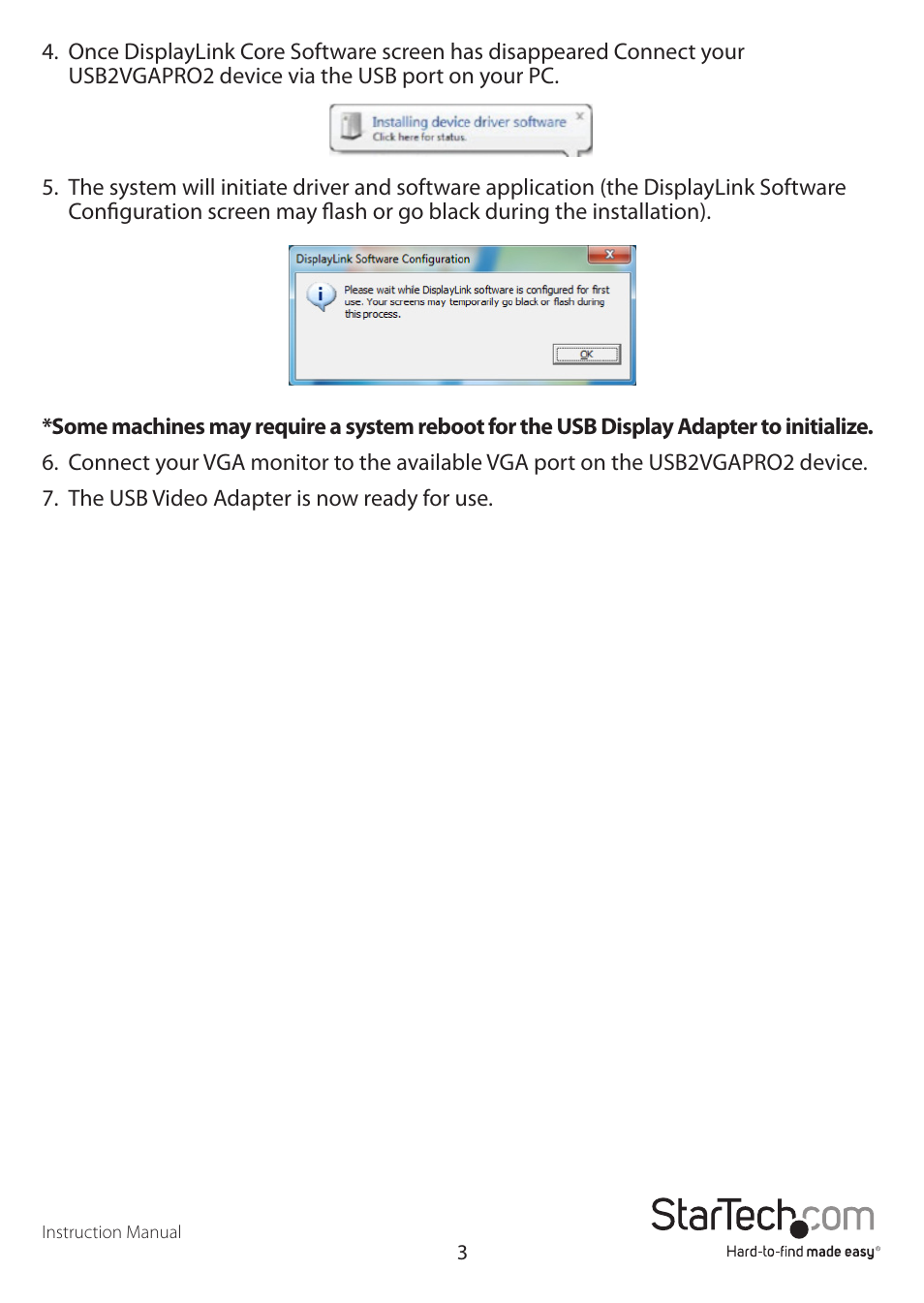 StarTech.com USB2VGAPRO2 User Manual | Page 6 / 8
