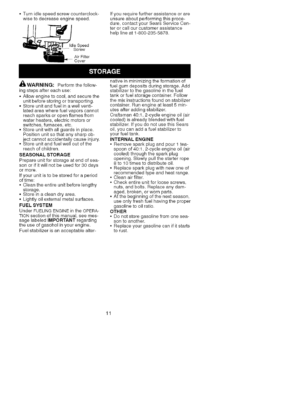 Craftsman 358.795543 User Manual | Page 11 / 13