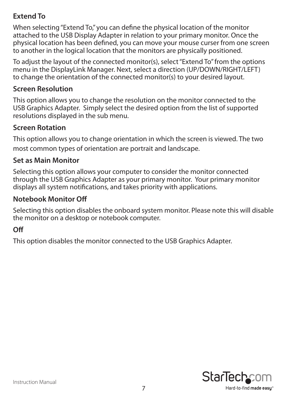 StarTech.com USB32DVIPRO User Manual | Page 10 / 15