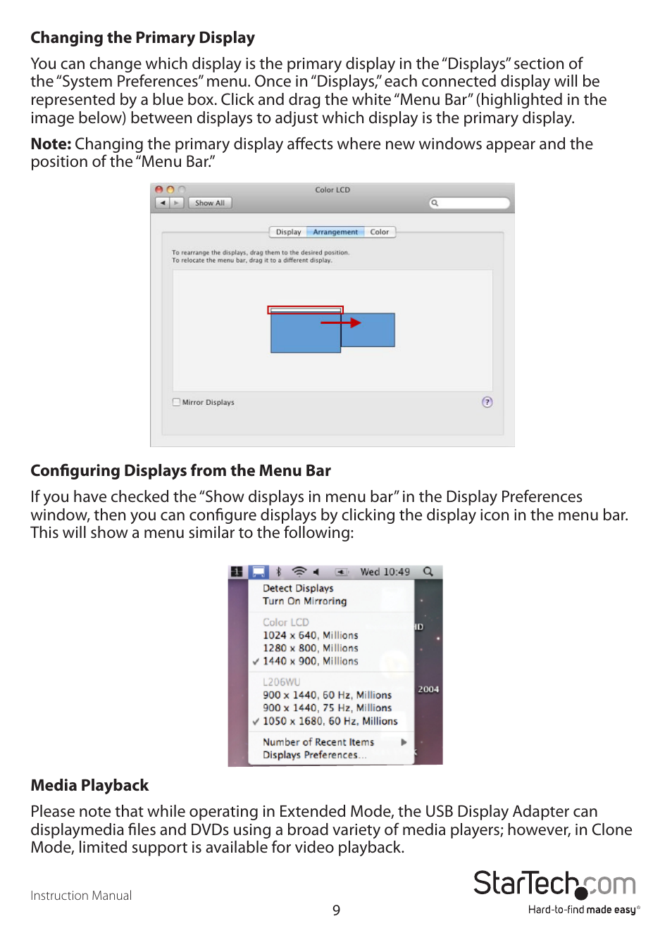StarTech.com USB32DVIPRO User Manual | Page 12 / 15