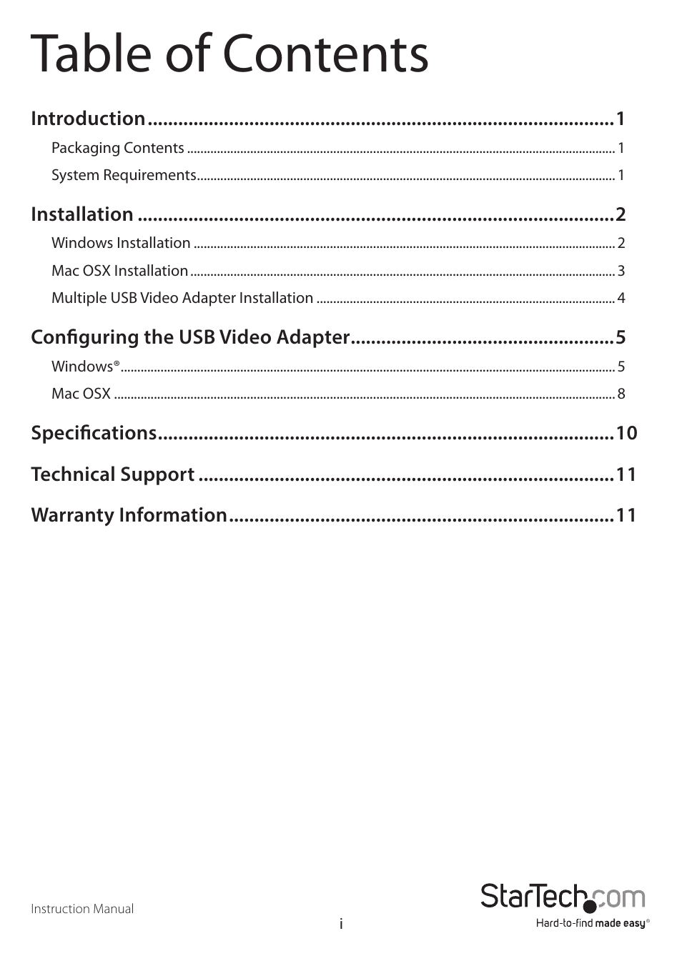 StarTech.com USB32DVIPRO User Manual | Page 3 / 15