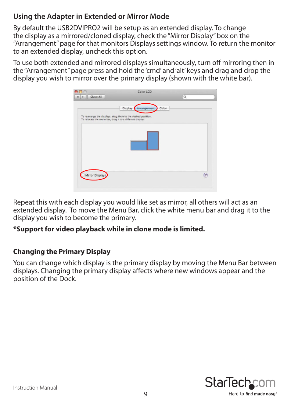 StarTech.com USB2DVIPRO2 User Manual | Page 12 / 15