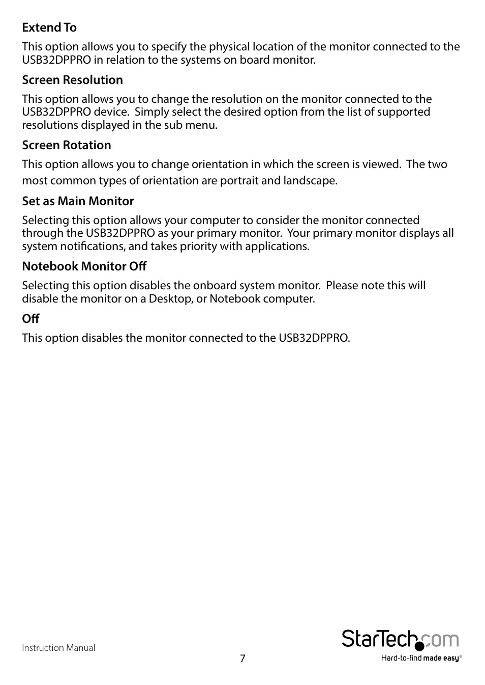 StarTech.com USB32DPPRO User Manual | Page 10 / 15