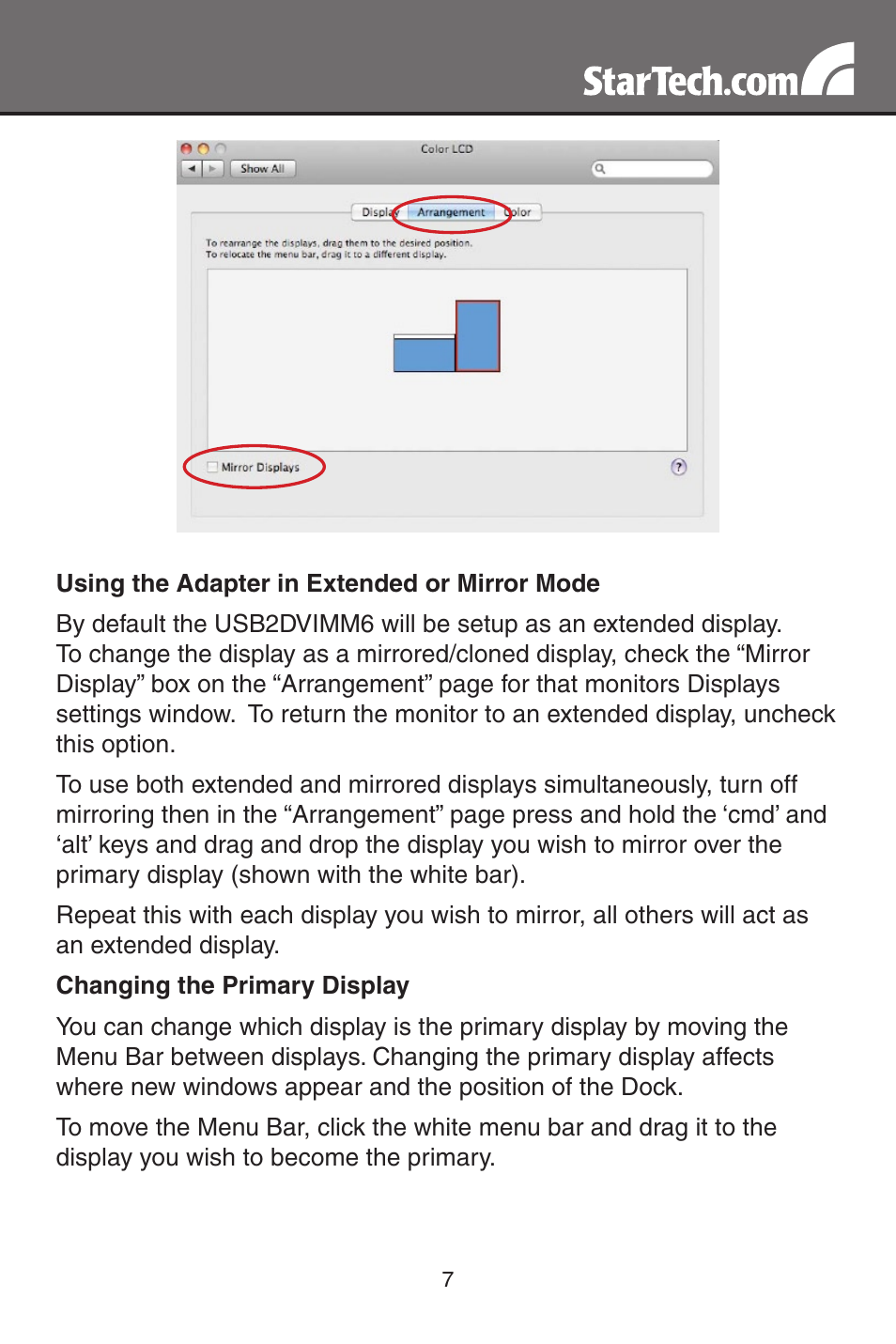 StarTech.com USB2DVIMM6 User Manual | Page 10 / 14