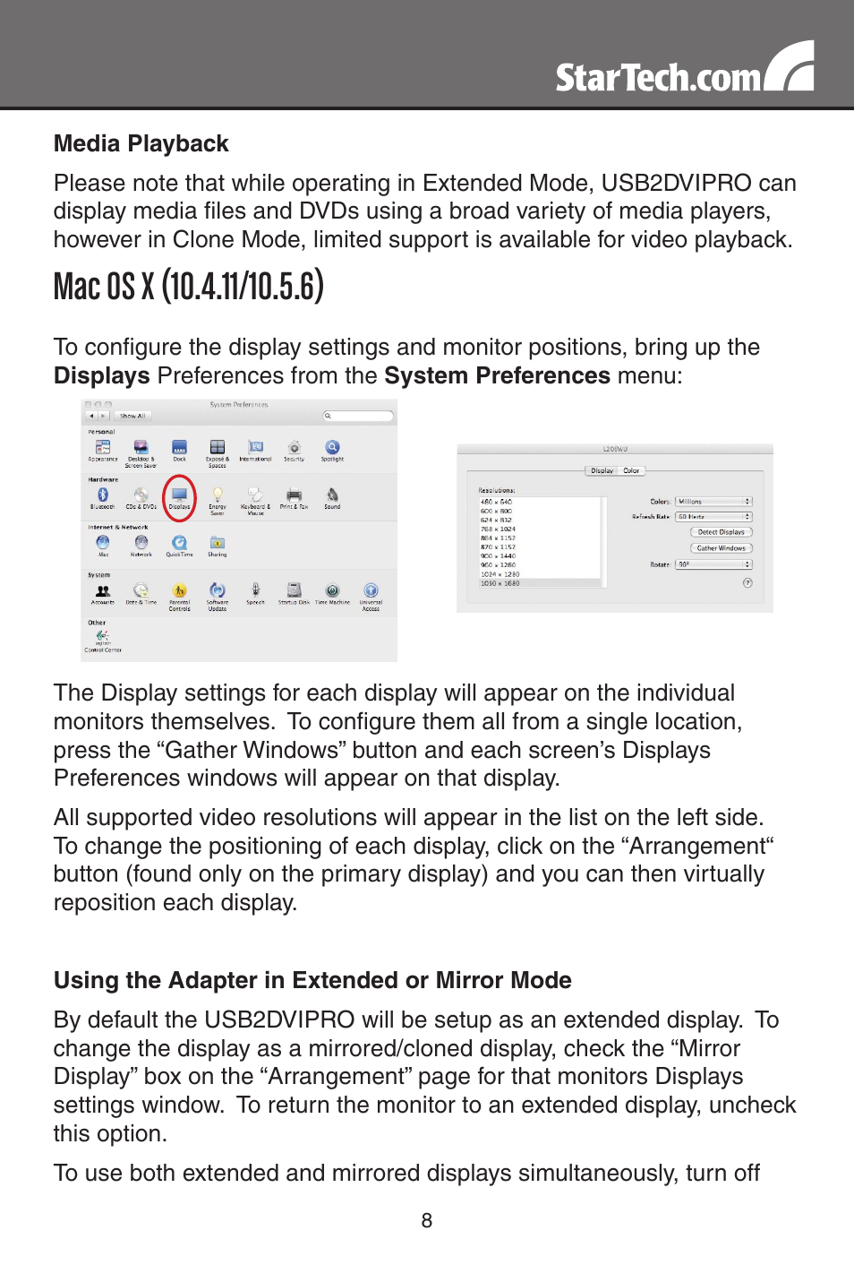 StarTech.com USB2DVIPRO User Manual | Page 11 / 17