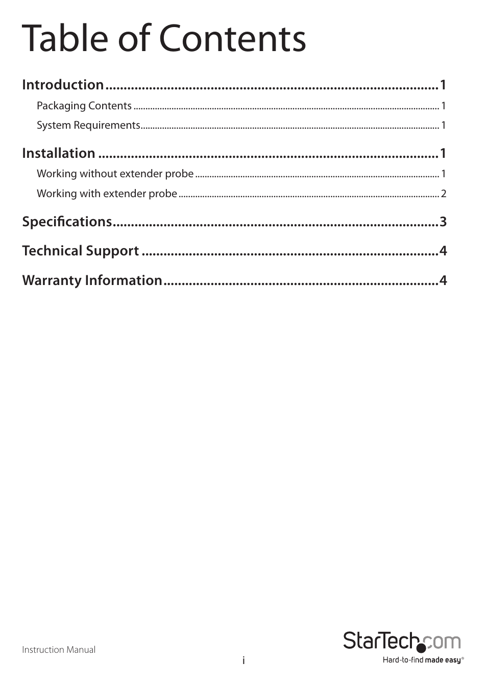 StarTech.com IREXT2 User Manual | Page 3 / 8