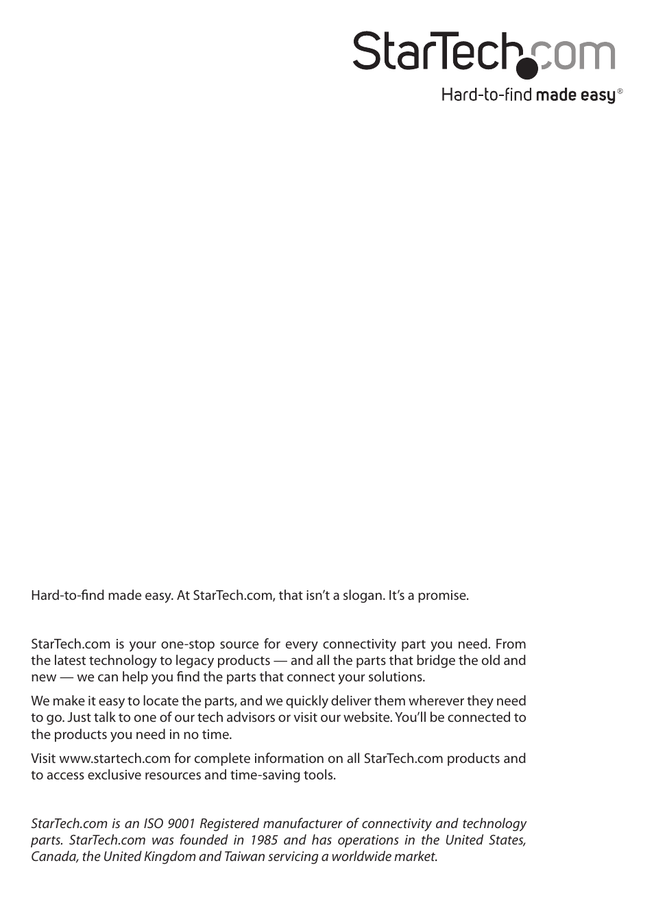 StarTech.com IREXT2 User Manual | Page 8 / 8