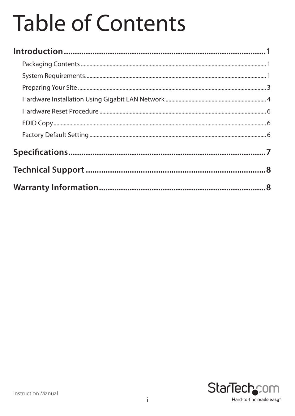StarTech.com ST12MHDLAN User Manual | Page 3 / 12