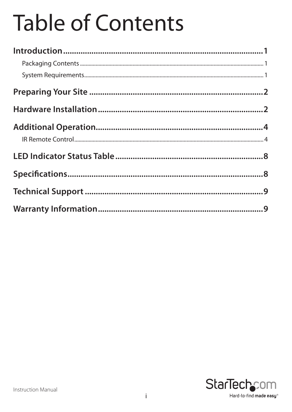 StarTech.com ST121WHD User Manual | Page 3 / 13