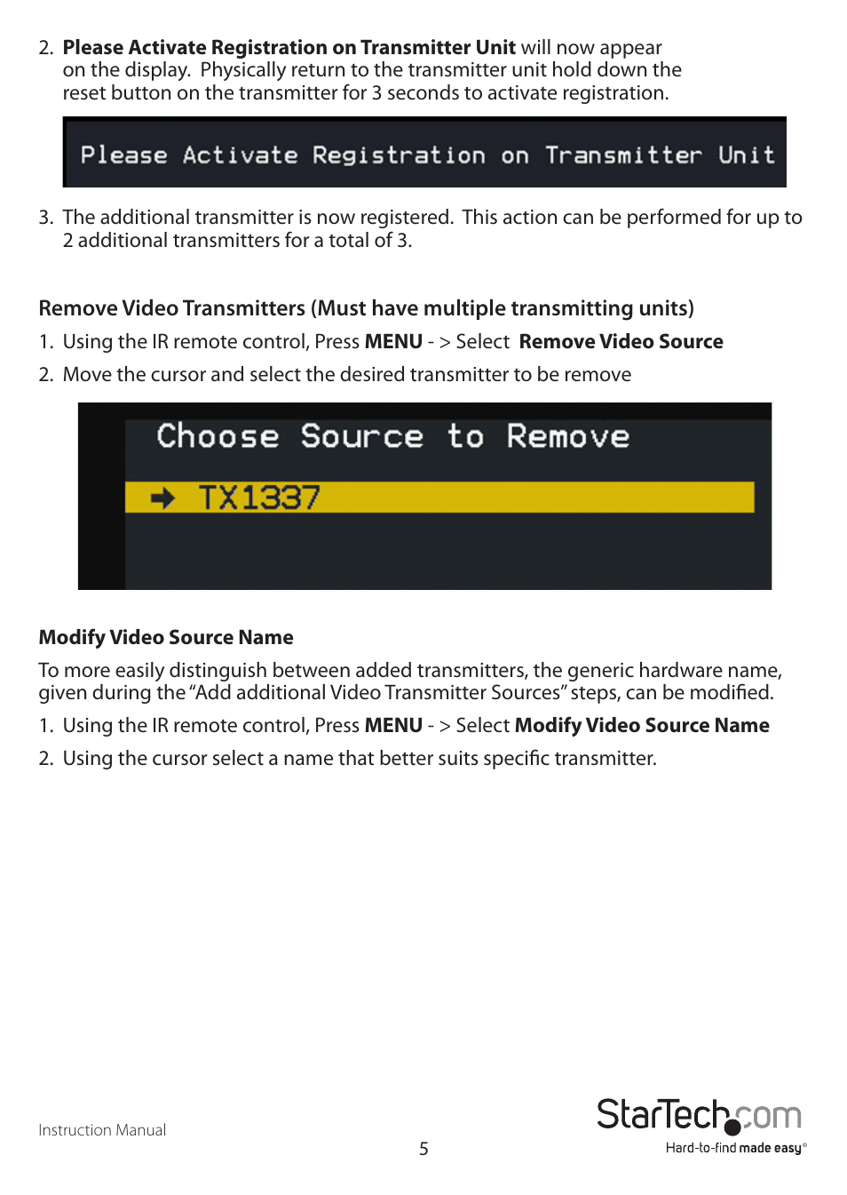 StarTech.com ST121WHD User Manual | Page 8 / 13