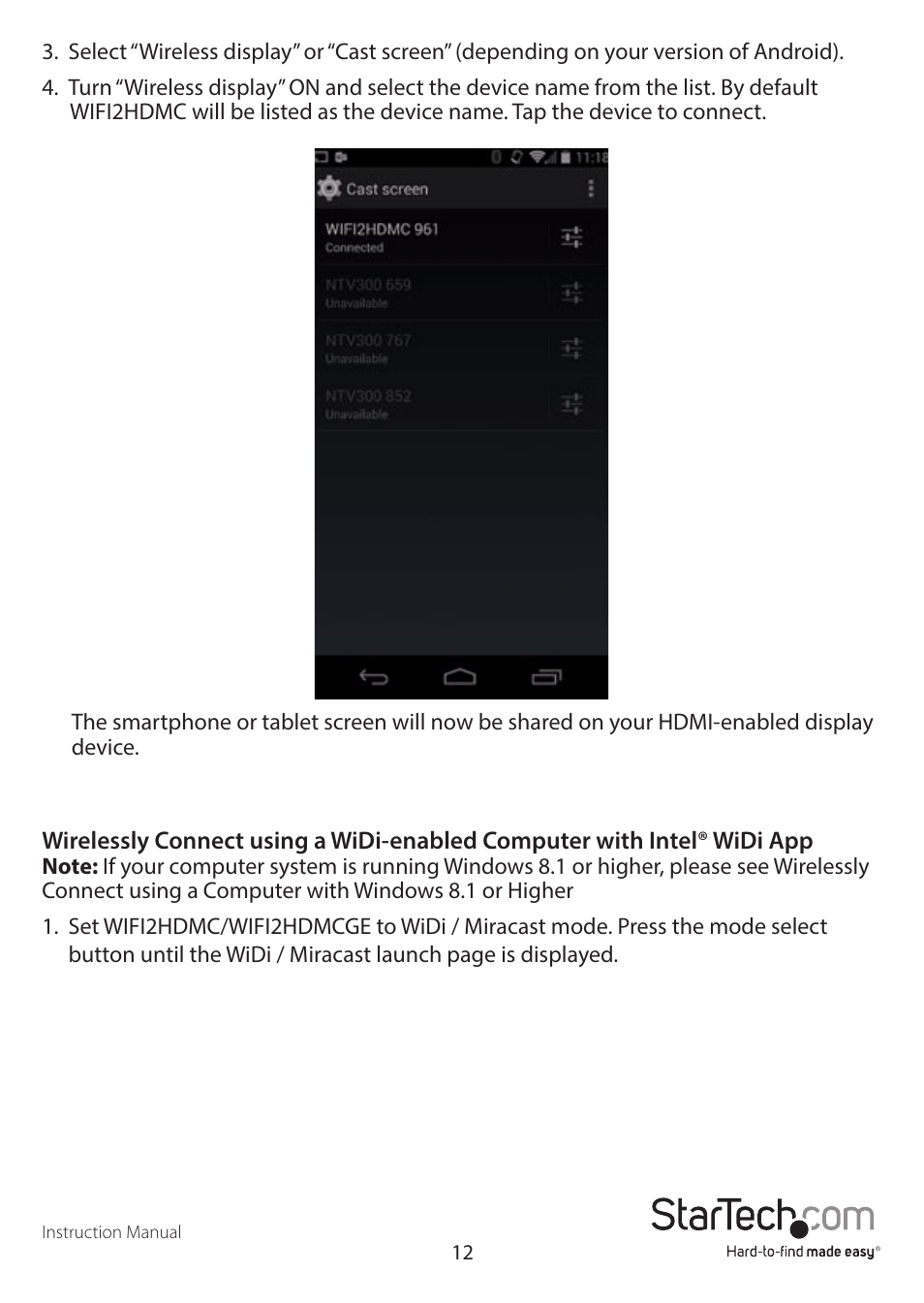 StarTech.com WIF2HDMC Quick Start User Manual | Page 15 / 20