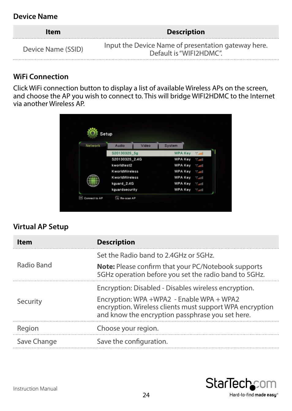 StarTech.com WIFI2HDMCGE Manual User Manual | Page 28 / 34