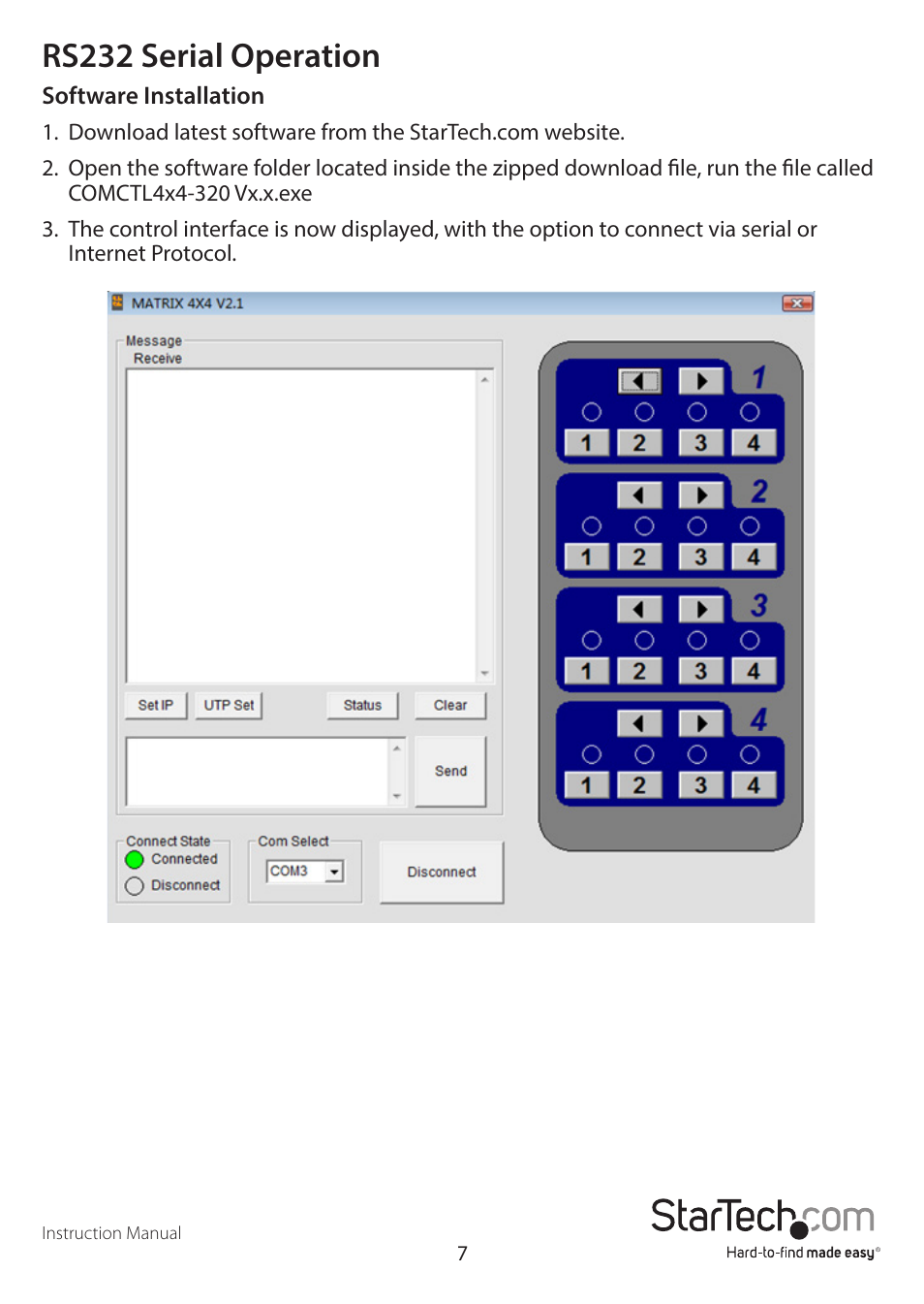 Rs232 serial operation | StarTech.com STHDBTRX User Manual | Page 10 / 34